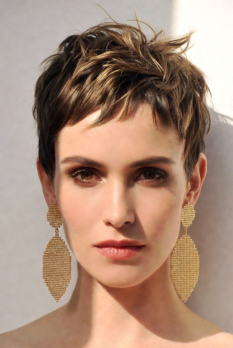 Textured pixie haircut